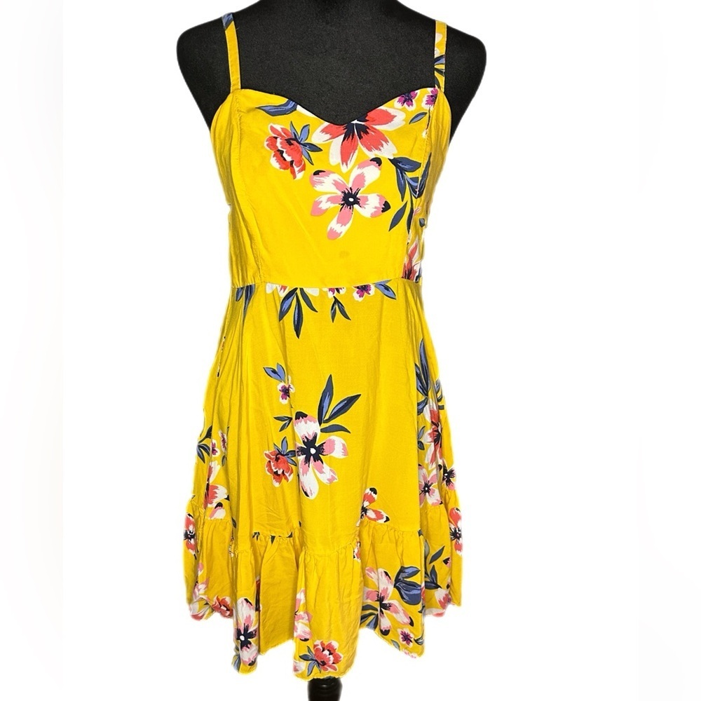 Old Navy Yellow Floral Mini Sundress